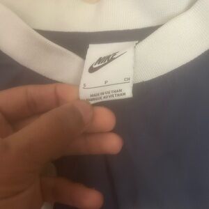 Nike Navy and White Jacket